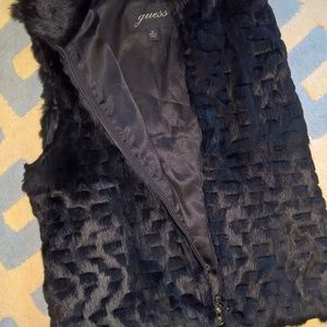 Pristine Guess Rabbit Fur Vest